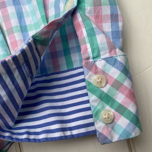 Pastel Plaid Cotton Button Down Shirt​ - Picture 11 of 13